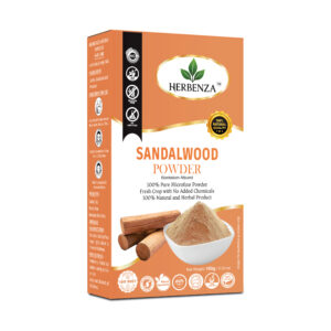 Herbenza Natural Sandalwood Powder – Pure & Aromatic Skin Care 100g