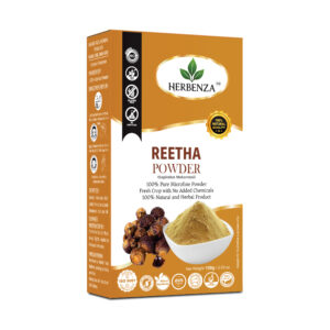 Herbenza Herbal Reetha Powder – Natural Cleansing & Hair Care 100g