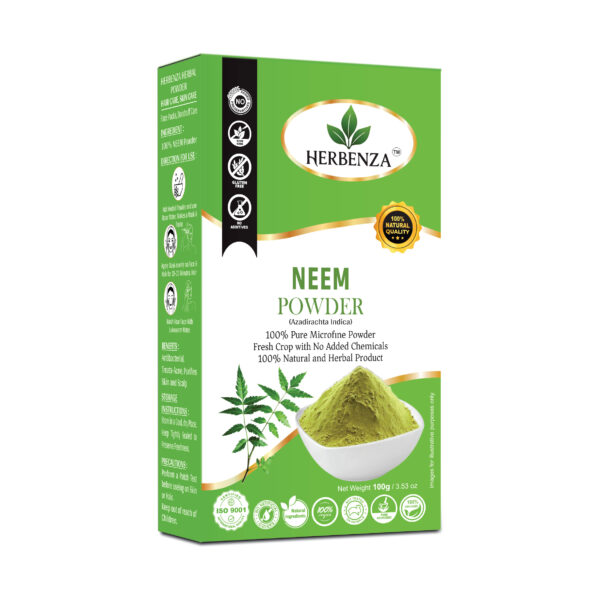 Herbenza Herbal Neem Powder – Natural Skin & Hair Care 100g