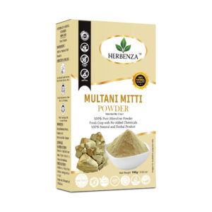 Herbenza Herbal Multani Mitti Powder – Natural Skin & Hair Care 100g
