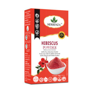 Herbenza Herbal Hibiscus Powder – Natural Hair & Skin Care 100G