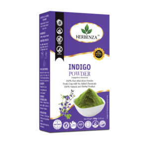 Herbenza Herbal Indigo Powder – Natural Hair Color & Care 100g