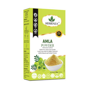 Herbenza 100% Natural Amla Powder – For Healthy Hair & Skin 100g