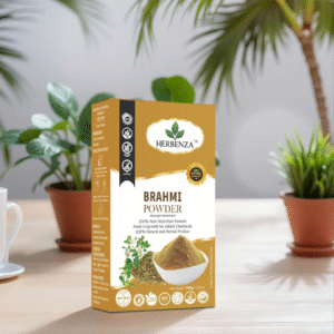 Herbenza Herbal Brahmi Powder – Natural Hair & Mind Wellness 100g
