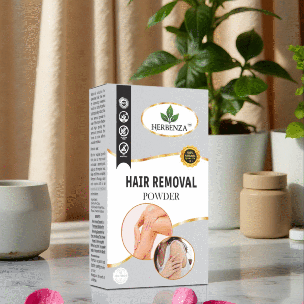 Herbenza Herbal Hair Removal Powder – Gentle & Natural Hair Care 100g - Image 4