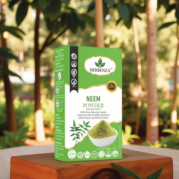 Herbenza Herbal Neem Powder – Natural Skin & Hair Care 100g - Image 2