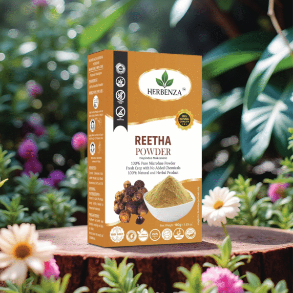 Herbenza Herbal Reetha Powder – Natural Cleansing & Hair Care 100g - Image 5