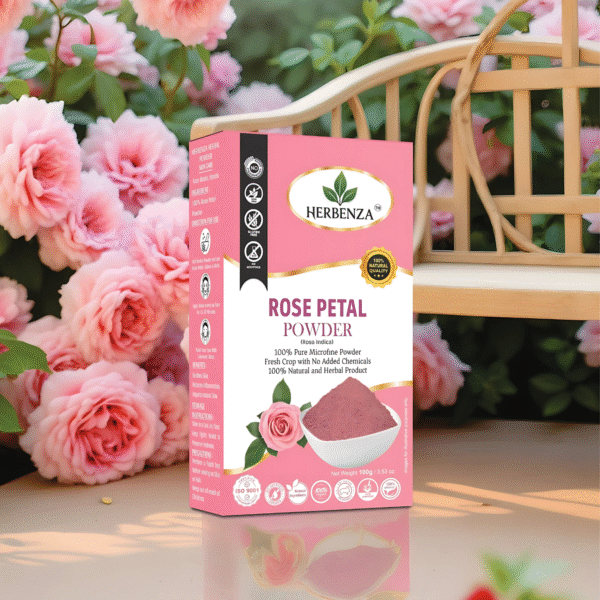 Herbal Rose Petal Powder – Natural Skin & Hair Care 100g - Image 2