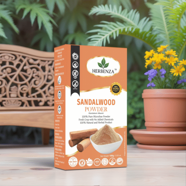 Herbenza Natural Sandalwood Powder – Pure & Aromatic Skin Care 100g - Image 5