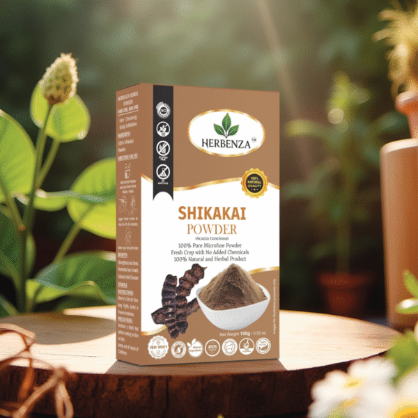 Herbenza Shikakai Powder – Natural Hair Cleanser & Conditioner 100g - Image 6