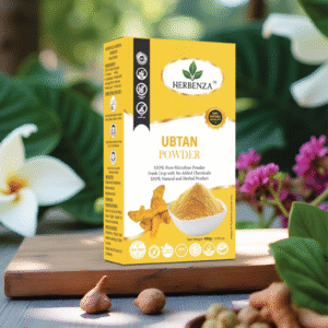 Herbenza Ubtan Powder – Natural Skin Brightening & Glowing Care 100g